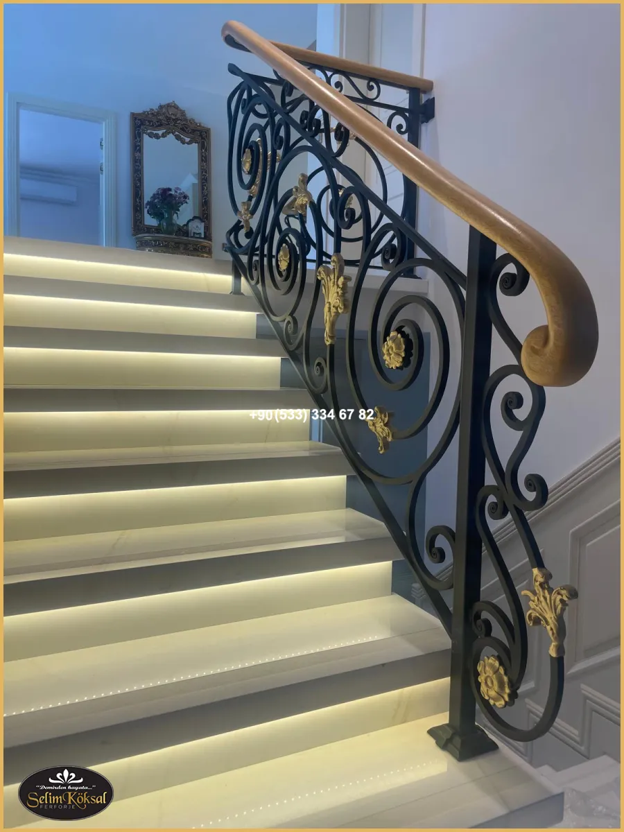 MERDİVEN KORKULUKLARI -VİLLA MERDİVEN KORKULUĞU- MERDİVEN KORKULUK MODELLERİ-MERDİVEN KORKULUK ÇEŞİTLERİ-FERFORJE MERDİVEN KORKULUĞU